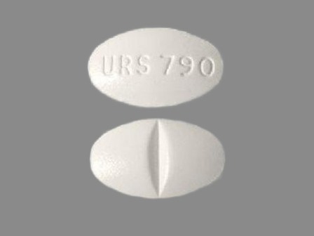 URS790: (66993-406) Ursodiol 500 mg Oral Tablet by Prasco Laboratories
