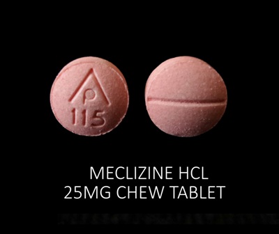 AP 115: (67296-1792) Meclizine Hcl 25 mg 25 mg Oral Tablet by Redpharm Drug, Inc.
