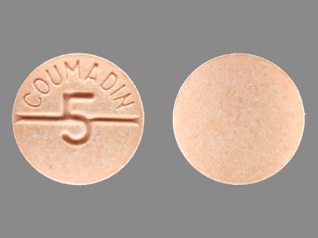 5 COUMADIN: (67544-052) Coumadin 5 mg Oral Tablet by Aphena Pharma Solutions - Tennessee, Inc.