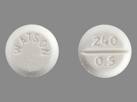 240 0 5 WATSON: (67544-191) Lorazepam 0.5 mg Oral Tablet by Aphena Pharma Solutions - Tennessee, LLC