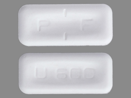 PF U 600: (67781-252) Uniphyl 600 mg Extended Release Tablet by Purdue Pharmaceutical Products Lp