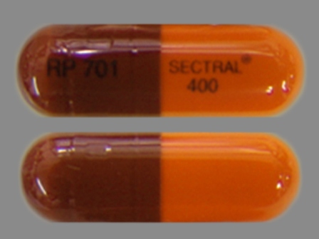 RP 701 Sectral 400: (67857-701) Sectral 400 mg Oral Capsule by Promius Pharma, LLC