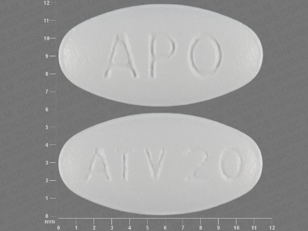 APO ATV20: (68084-098) Atorvastatin (As Atorvastatin Calcium) 20 mg Oral Tablet by American Health Packaging