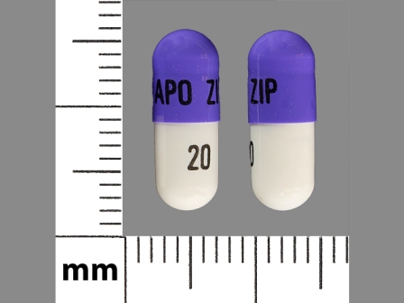 APO ZIP 20: (68084-103) Ziprasidone Hydrochloride 20 mg Oral Capsule by American Health Packaging