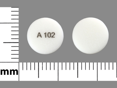A102 White Round Tablet