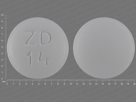 ZD 14: (68084-344) Topiramate 100 mg Oral Tablet, Film Coated by Nucare Pharmaceuticals, Inc.