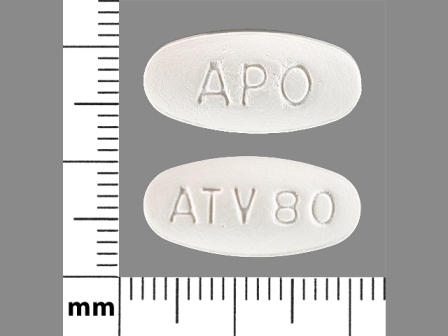 APO ATV80: (68084-590) Atorvastatin (As Atorvastatin Calcium) 80 mg Oral Tablet by American Health Packaging