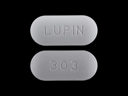 LUPIN 303: (68180-303) Cefuroxime (As Cefuroxime Axetil) 500 mg Oral Tablet by Lupin Pharmaceuticals, Inc.