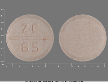 ZC 65: (68382-019) Venlafaxine 37.5 mg (As Venlafaxine Hydrochloride 42.5 mg) Oral Tablet by Zydus Pharmaceuticals (Usa) Inc.