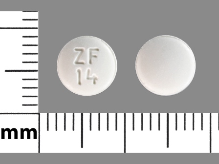 ZF 14: (68382-346) Donepezil Hydrochloride 5 mg Disintegrating Tablet by Zydus Pharmaceuticals (Usa) Inc.