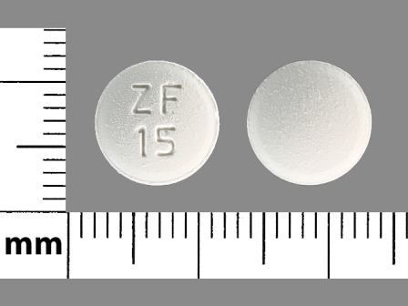 ZF 15: (68382-347) Donepezil Hydrochloride 10 mg Disintegrating Tablet by Zydus Pharmaceuticals (Usa) Inc.