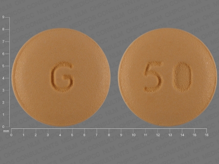 G 50: (68462-153) Topiramate 50 mg Oral Tablet, Film Coated by Proficient Rx Lp