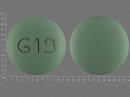 G19 plain: (68462-233) Felodipine 2.5 mg 24 Hr Extended Release Tablet by Glenmark Generics, Inc. USA