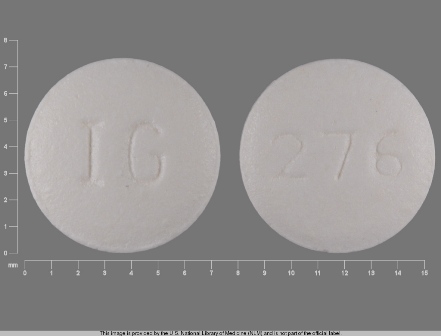 IG 276: (68462-361) Hydroxyzine Hydrochloride 25 mg (Hydroxyzine Pamoate 42.6 mg) Oral Tablet by Glenmark Generics Inc., USA