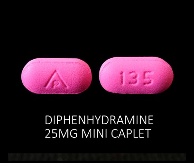 AP 135: (69618-025) Diphenhydramine Hcl 25 mg 25 mg Oral Tablet by Reliable 1 Laboratories LLC