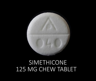 AP 040: (69618-032) Simethicone 125 mg 125 mg Oral Tablet, Chewable by Remedyrepack Inc.