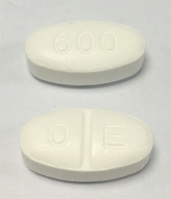 O E 600: (71717-102) Gabapentin 600 mg Oral Tablet, Film Coated by Megalith Pharmaceuticals Inc