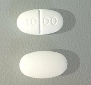10 00: (71717-106) Metformin Hydrochloride 1000 mg Oral Tablet, Coated by Megalith Pharmaceuticals Inc