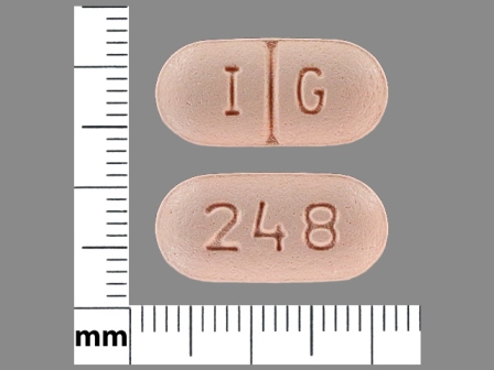 IG 248: (76282-248) Levetiracetam 750 mg Oral Tablet by Exelan Pharmaceuticals, Inc.