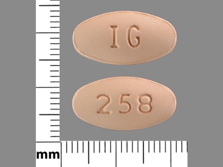 IG 258: (76282-258) Nabumetone 750 mg Oral Tablet by H.j. Harkins Company, Inc.