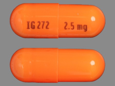 IG272 2 5 mg: (76282-272) Ramipril 2.5 mg Oral Capsule by Exelan Pharmaceuticals, Inc.