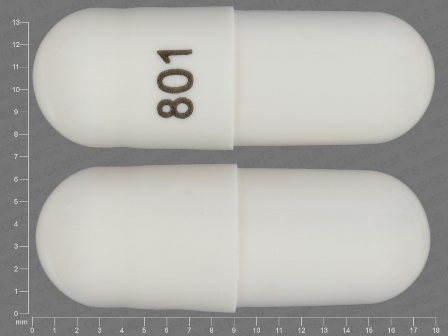 801: (76439-101) Cephalexin (As Cephalexin Monohydrate) 250 mg Oral Capsule by Virtus Pharmaceuticals, LLC