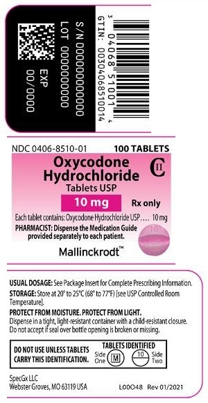 M 10 round pink pill
