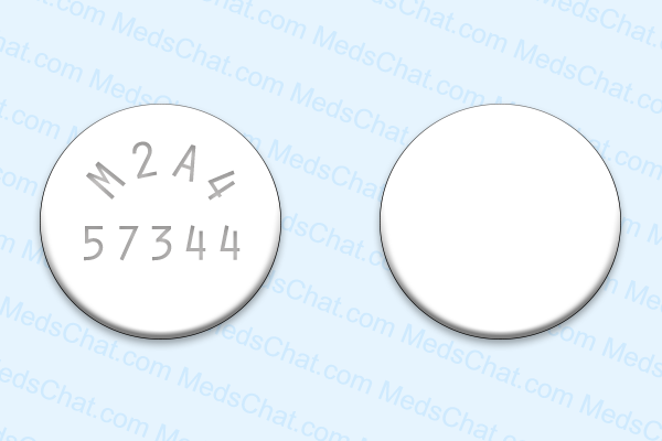 M2A4 57344 round white pill