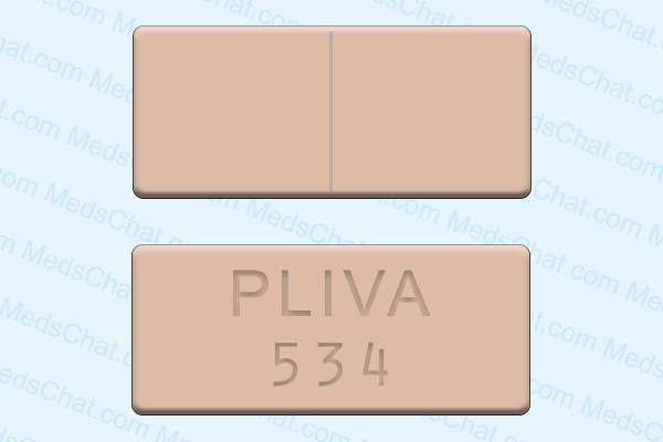 PLIVA 534 peach tablet